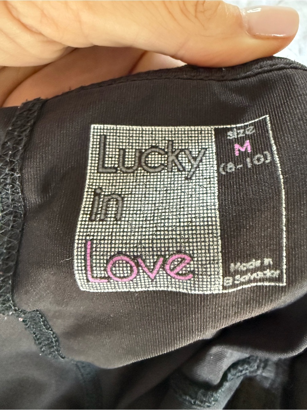Lucky in Love Black Skirt Skort for Tennis, Pickleball, Golf, Gym, Zumba M - Picture 3 of 4